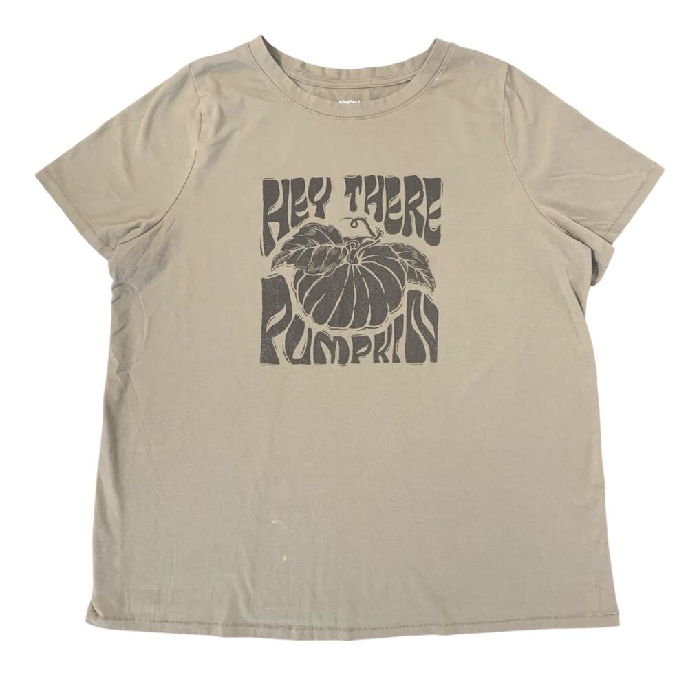 “Sonoma Goods for Life Olive Green Graphic Tee Women’s 0X Fall Autumn”
